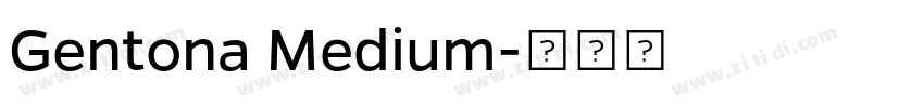 Gentona Medium字体转换